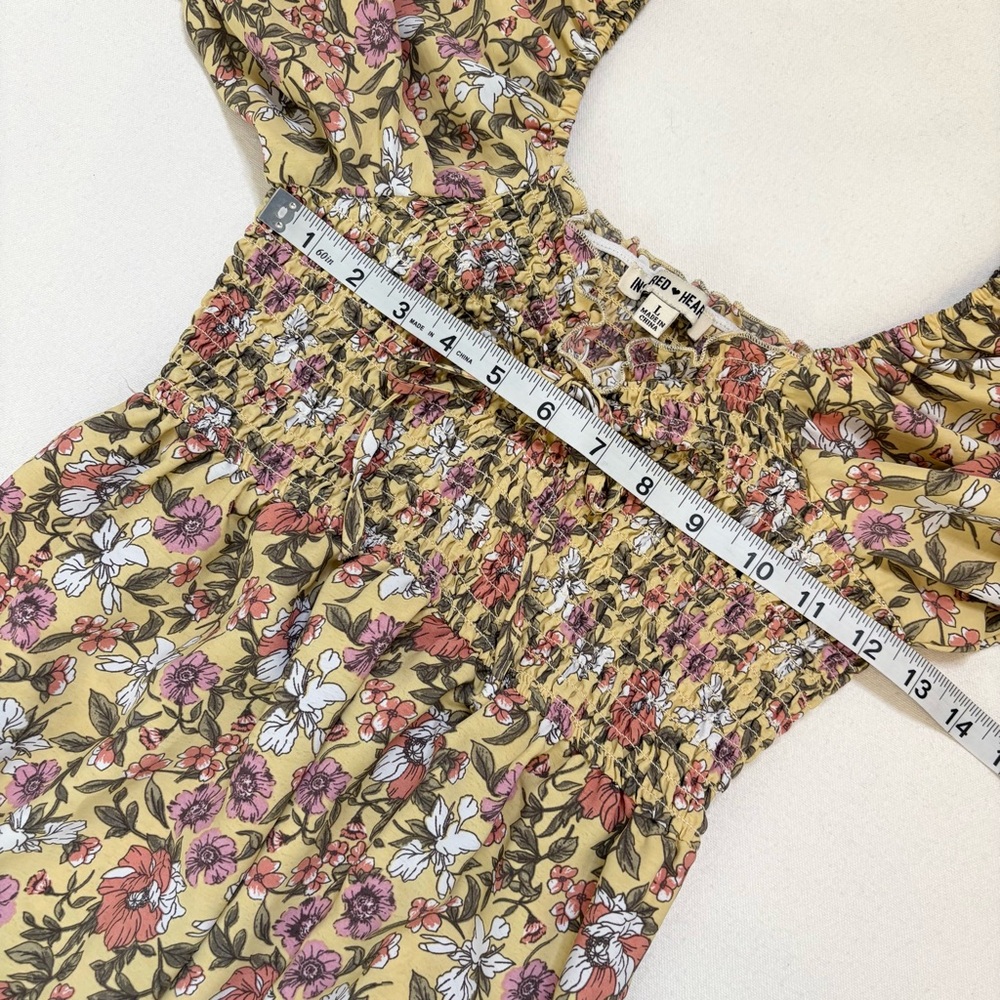 Inspired Hearts Boho feminine Long Sleeve Maxi Dress L - Picture 11 of 14